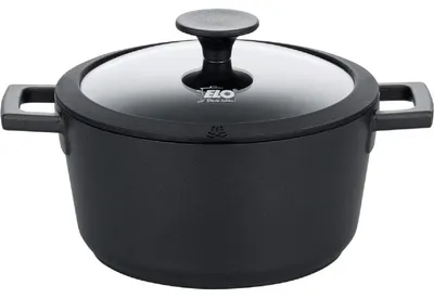 Produktbild von Elo Silocast 79720 Kochtopf inkl. Deckel, Gusseisen/Gussaluminium, 20 cm Durchmesser, Induktionsherd-geeignet, Antihaftbeschichtung