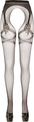 Immagine prodotto di Cottelli LEGWEAR - Collant a rete neri con reggicalze senza cavallo L/XL