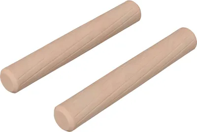 Image de Chevilles en bois 2 pcs Naturel Ø 6 x 40 mm Bois Massif