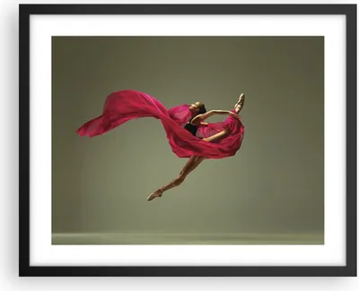 Produktbild von Gerahmtes Poster - Schwarzer Rahmen - Tänzer Ballett Künstler - 50x40 cm - Wand Bild - Wanddeko - Wandbilder - Kunstposter - Wandposter - Bilderrahmen - Bilder - Kunstdruck - P2BAA50x40-5037