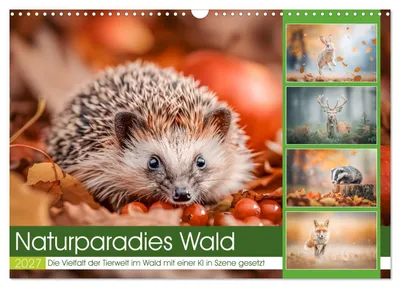 Produktbild von Naturparadies Wald (Wandkalender 2027 DIN A3 quer), CALVENDO Monatskalender