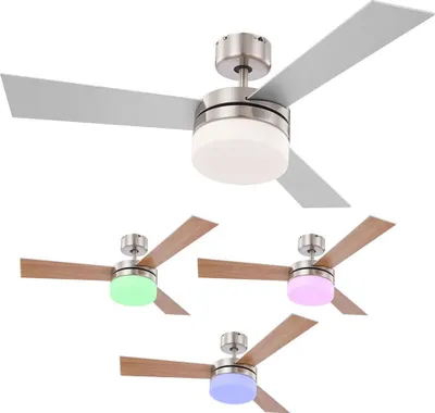 Produktbild von Smart RGB LED Deckenventilator mit Fernbedienug, 105 cm