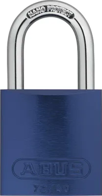 Produktbild von ABUS Aluminium-Vorhangschloss 72/40, blau, 43599