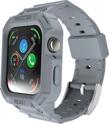 Image de Bracelet de montre en TPU pour Huawei Watch Fit 3 avec boîtier intégré - Bracelet de rechange - Gris