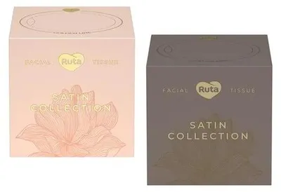 Kozmetické vreckovky, 2-vrstvové, 80 ks, RUTA "Satin Collection"