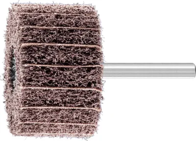 Produktbild von PFERD TOOLS POLINOX Vlies-Schleifstift PNZ Ø 50x30mm Schaft-Ø 6 mm A100 für Feinschliff und Finish
