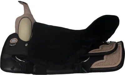 Produktbild von Engel Reitsport Lammfell Sattelsitzbezug Western ohne Horn (Sabez2) Schwarz