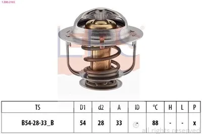 Produktbild von EPS Thermostat Kühlmittel 88°C für NISSAN Patrol GR V SUV (Y61) für FORD MAVERICK (UDS, UNS)