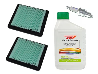 Immagine prodotto di Candela + filtro + olio per tosaerba per motore HONDA serie GC GCV GS GSV GX GXV