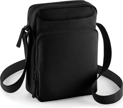 Produktbild von Bagbase Schultertasche  (2 Stück/Packung) BC4472 (Einheitsgröße) (Schwarz)