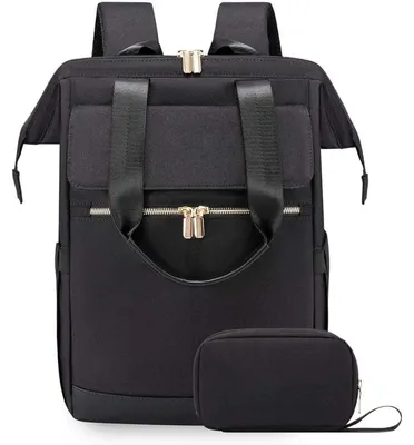 Produktbild von Rucksack - Damen-/Arbeitsrucksack - Laptoptasche - Schulrucksack - Wasserdicht - Schwarz