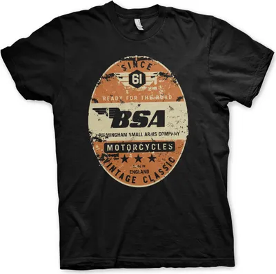 Produktbild von B.S.A. - Birmingham Small Arms Co. T-Shirt - Small - Black