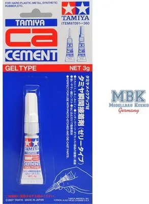 Obrázok produktu pre Sekundové lepidlo gél 3 g Tamiya 300087091