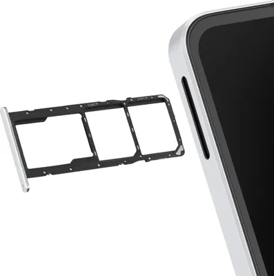Immagine prodotto di Clappio, Vassoio SIM Dual Nano + microSD Galaxy A06 con sigillo, bianco