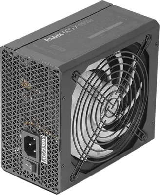 Produktbild von Tacens RADIX ECO X 650, 650 W, 200 - 240 V, 50 - 60 Hz, Aktiv, 87%, Überstrom, Überlastung, Überspannung, Kurzschluß, Unterspannung