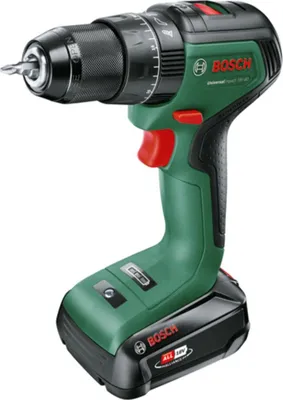 Produktbild von Akku-Bohrschrauber UniversalImpact 18V-60, 1 x Akku PBA 18V 2.0Ah, Tragekoffer