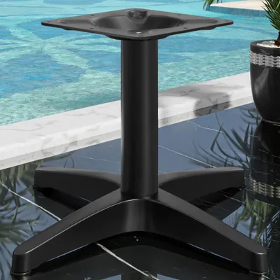 Produktbild von BARCELONA | Bistro Lounge Tischgestell | Höhe: 40 cm | Fuß: Ø 66 cm | Schwarz | Tischgestell Aluminium, Gastro Tischgestell