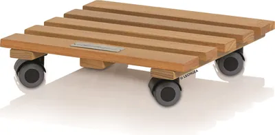Obrázek produktu pro Lechuza Přírodní čtvercová kolečka Palo 28 cm