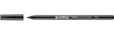 Image de Edding - Feutre fin 1300 noir moyen | 10 pièces