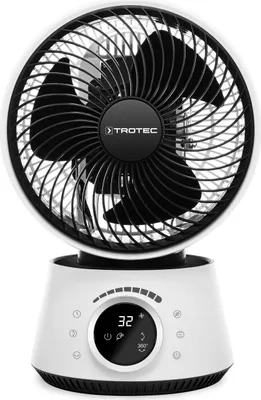 Produktbild von TROTEC 360°-Turbo-Ventilator TVE 100 | 26 Watt Leistung, 32 GeschwindigkeitsstufenIntegrierter Duftöl-Behälter und -Diffuser zur optionalen Raumluftaromatisierung
