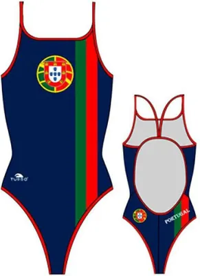 Image de Maillot de bain Turbo Portugal bleu, taille S, femme, bleu, taille S