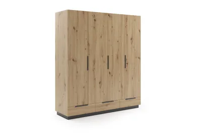 Produktbild von C3B Kleiderschrank mit Drehtür - 203 x 61 x 215 cm - Sonoma