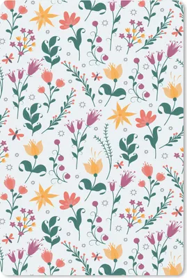 Produktbild von MuchoWow® Mauspad Mousepad Muster - Blumen - Blätter 40x60 cm - Mousepads - Maus Mat - Pad - Mausunterlage - Schreibtisch Accesoire