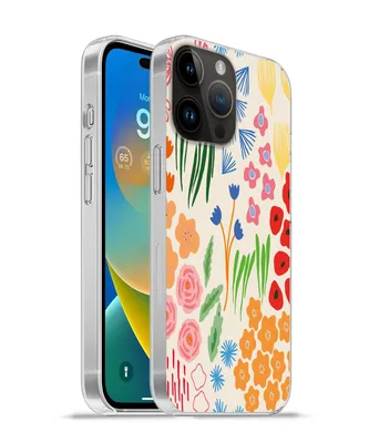 Produktbild von MuchoWow® Handyhülle Schutzhülle Hülle für Apple iPhone 14 Pro Max Blumen - Muster - Feldblumen Silikon Softcase Handy Hülle - Hardcover