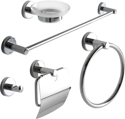 Produktbild von Badaccessoires Set, verchromt und 5-teilig | Necessary