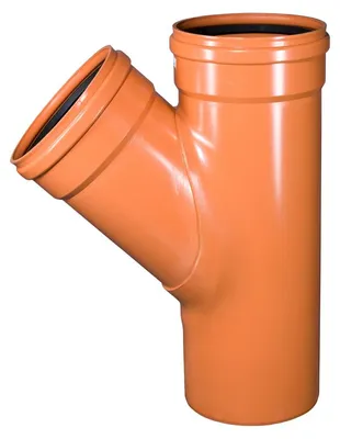 Produktbild von PVC-Abzweigrohr Osma KGEA 45°, DN 500 x 500, orange