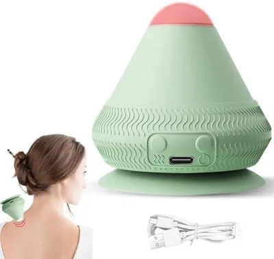 Produktbild von Massageball Elektrisch, Triggerpunkt Drücker Vibrierende Heizung, Massagegerät Massage Balls mit Saugnapf