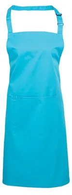 Produktbild von Premier Workwear PR154 | Colours Bib Apron With Pocket - 72 x 86 cm - Waschbar bis 60 - Farbe: Turquoise (ca. Pantone 312) - Größe: 72 x 86 cm