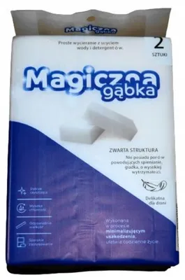 Zdjęcie produktu dla Magiczna Gąbka Do Czyszczenia Plam Usuwa Brud 2Szt