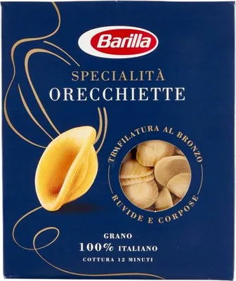 Produktbild von Barilla Specialità Orecchiette 500 g – italienische Nudelschalen aus Hartweizengrieß für Saucen & Aufläufe