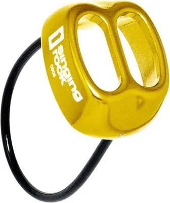 Sicherungsgerät Buddy in Schwarz von singing rock; geeignet für Klettern; Tube-Design.