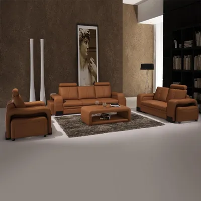 Produktbild von Sofa 3-Sitzer Ledersofa Couch Fernsehsessel Polstersofa JVmoebel