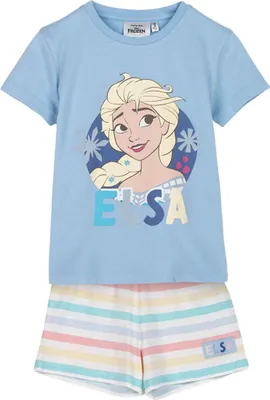 Produktbild von Disney Frozen Schlafanzug Kinder Pyjama T-Shirt & Short 3 Jahre