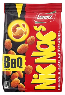 Obrázek produktu pro Lorenz NicNacs BBQ Flavour Double Crunch Peanuts Knabbersnack 110g