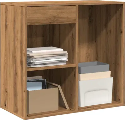 Produktbild von "2026 Promotion" Kosmetikschrank Artisan-Eiche 80x40x75 cm - Holzwerkstoff - Nachtkonsole CC31762