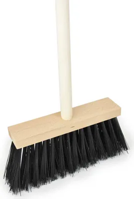 Obrázek produktu pro Koště chodníkové 25x6cm černé s násadou 120cm CZ