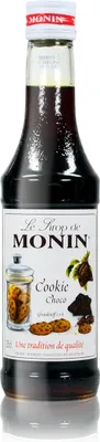 Produktbild von Monin Cookie Choco Sirup, 250 ml Flasche - für Cocktails, zum Kaffee oder Koche