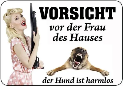Produktbild von Kulthänger Blechschild Frau des Hauses KH 055