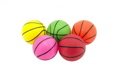 Produktbild von Ball basketball gummi 8,5cm - mix von farben