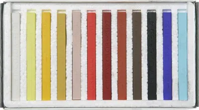 Obrázek produktu pro Sada tvrdých pastelů Cretacolor na portréty - 12 barevných pastelů