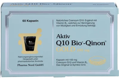 Immagine prodotto di Pharma Nord Aktiv Q10Qinon Gold 100 mg capsule per ridurre stanchezza e affaticamento, 60 capsule