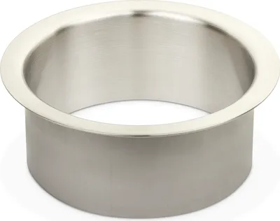 Produktbild von Müll Einwurfhülse Edelstahl fein gebürstet Ø 180 mm Höhe 70 mm zum Einbau in Waschtisch oder Arbeitsplatten Abfalleinwurf-Ring