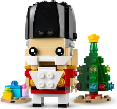 Produktbild von LEGO 40425 BrickHeadz Nussknacker Weihnachtsspielzeug mit Weihnachtsbaum, Weihnachtsgeschenk für Männer, Frauen und Kinder ab 10 Jahren