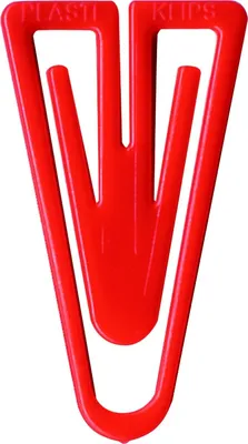 Produktbild von Büroklammern Plastiklips 25mm VE=10x500 Stück rot
