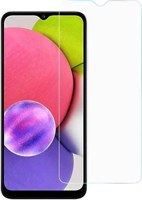 Zdjęcie produktu dla cofi1453 3X osłona ekranu ze szkła hartowanego 9H folia ochronna na ekran ze szkła hartowanego kompatybilna z Samsung Galaxy A03s (A037G)