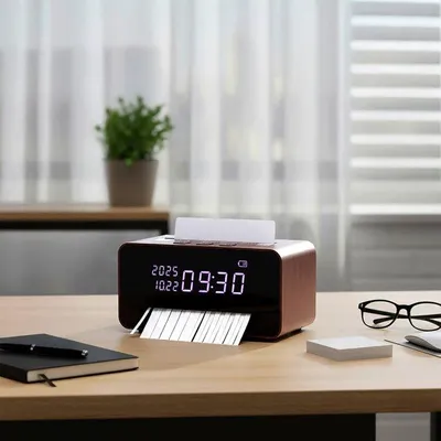 Produktbild von Tisch-Aktenvernichter mit Uhr Auswahl: